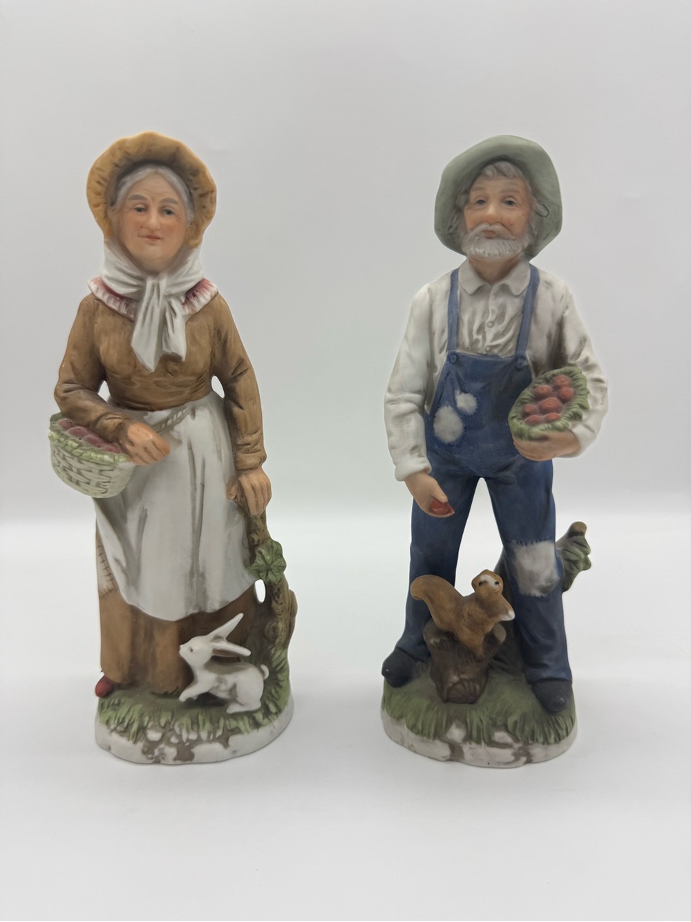 Vintage HOMCO 1409 Porcelain Farm Couple
